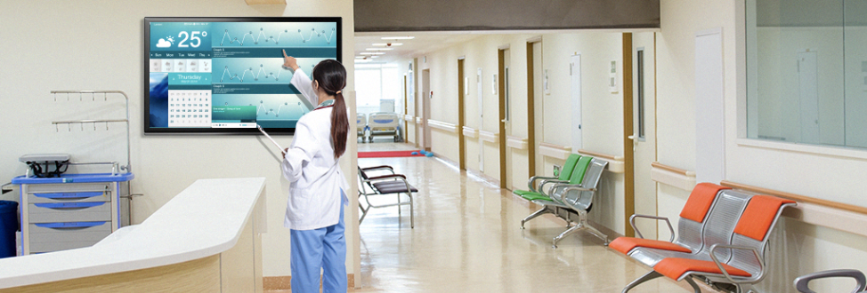 màn hình hiển thị kỹ thuật số chuyên dụng cho bệnh viện và trung tâm y tế