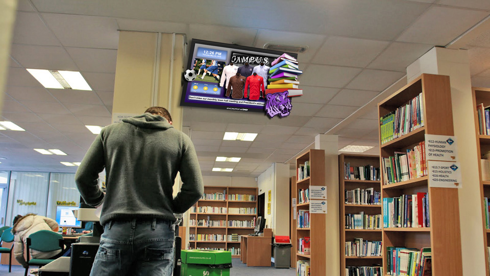 màn hình chuyên dụng cho thư viện