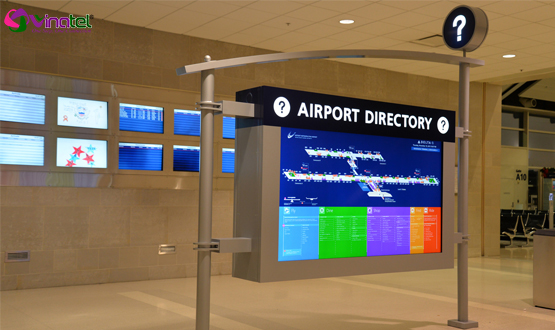 Màn hình quảng cáo chuyên dụng giúp hoàn thiện cơ sở hạ tầng sân bay